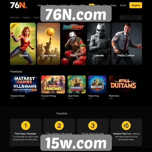 Análise das principais funcionalidades do site 76N.com